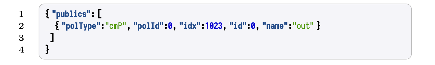 A non-empty "publics" field the parsed PIL file 